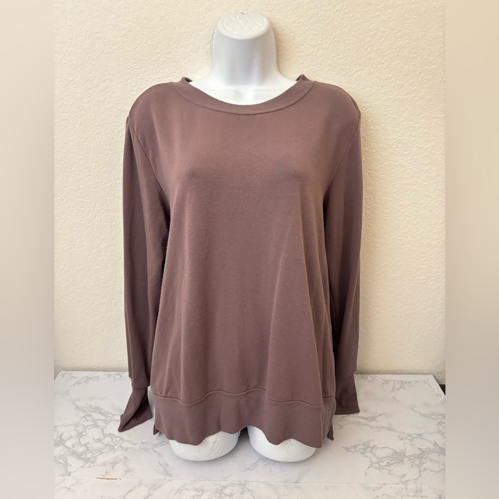 Mondetta Women's Midweight Long Sleeve Crewneck Sweatshirt Size M Blush​​